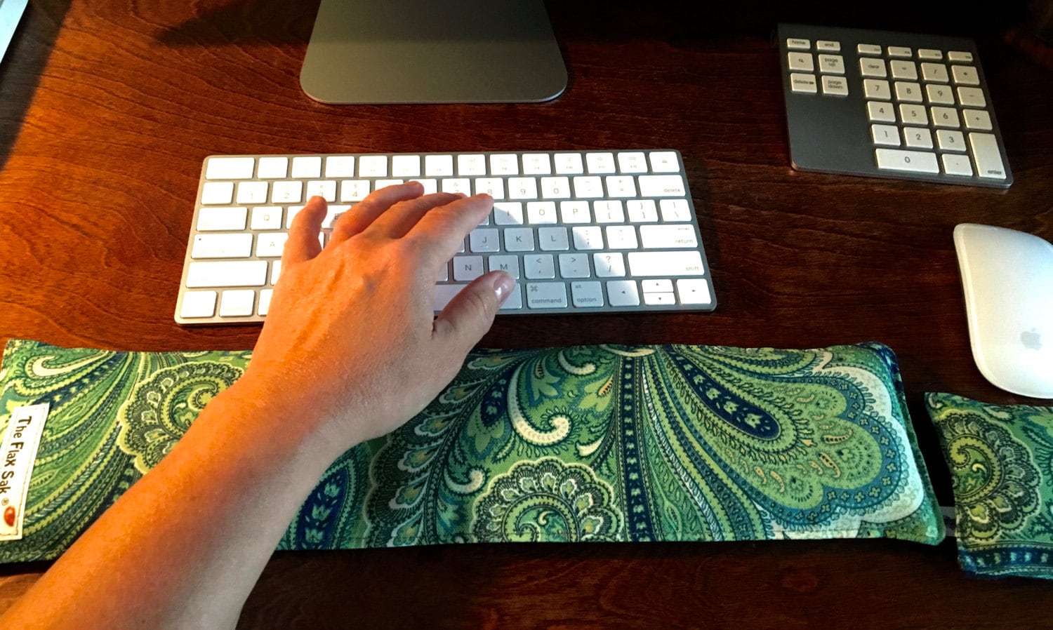 FlaxSakUSA Ergonomic Keyboard & Mouse Wrist‑Rest Pad